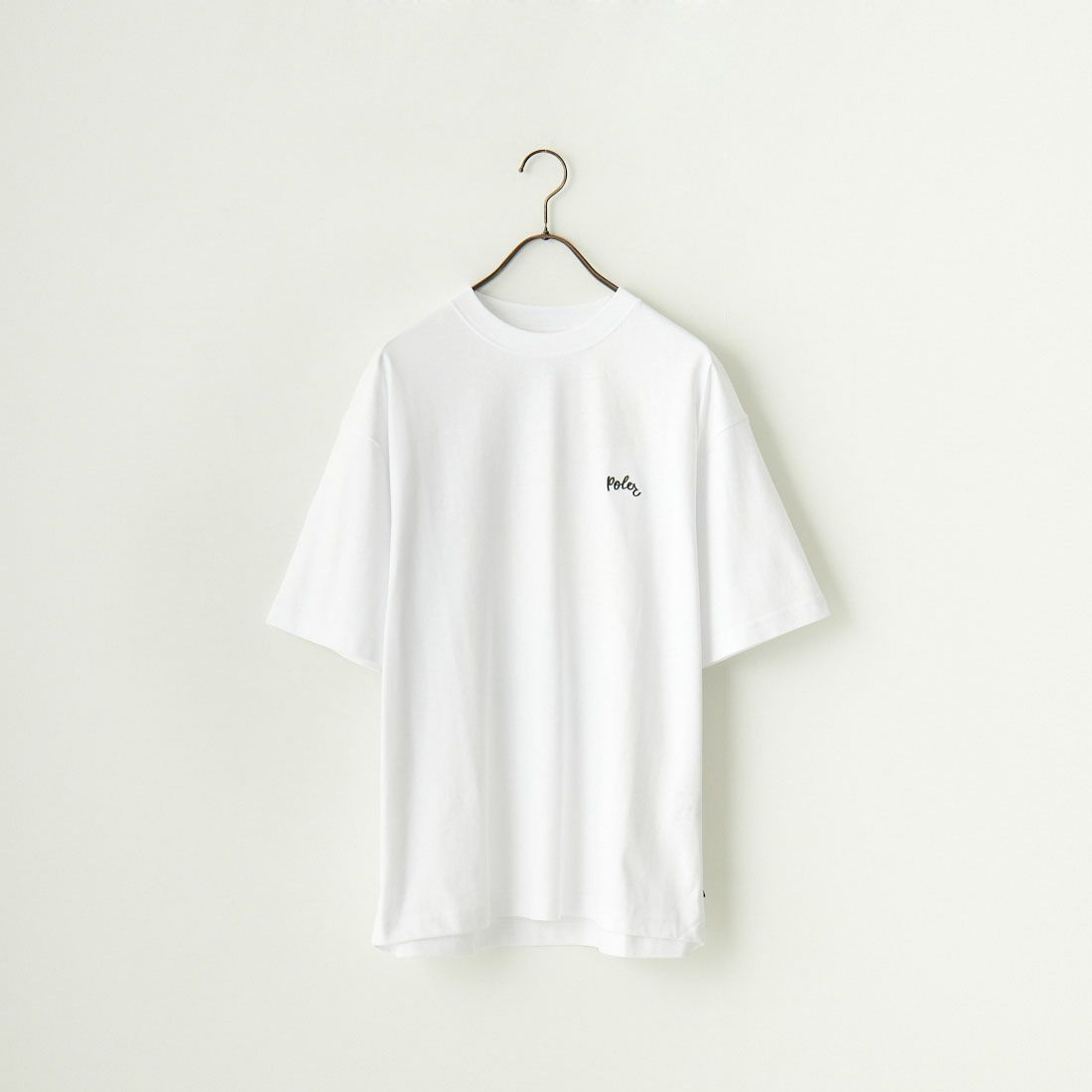 POLeR [ポーラー] 別注 POPPY フラワーバックプリント ショートスリーブTシャツ [249MCV0010-JF] WHITE