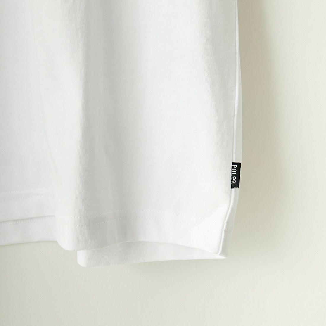 POLeR [ポーラー] 別注 POPPY フラワーバックプリント ショートスリーブTシャツ [249MCV0010-JF] WHITE