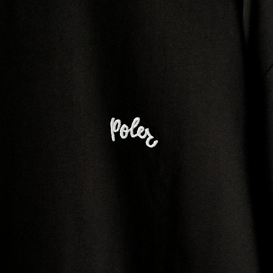 POLeR [ポーラー] 別注 POPPY フラワーバックプリント ショートスリーブTシャツ [249MCV0010-JF] BLACK