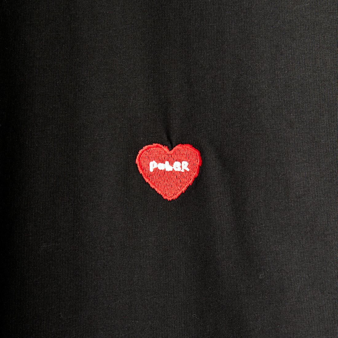 POLeR [ポーラー] 別注 FURRY HEART バックプリント ショートスリーブTシャツ [249MCV0011-JF] BLACK