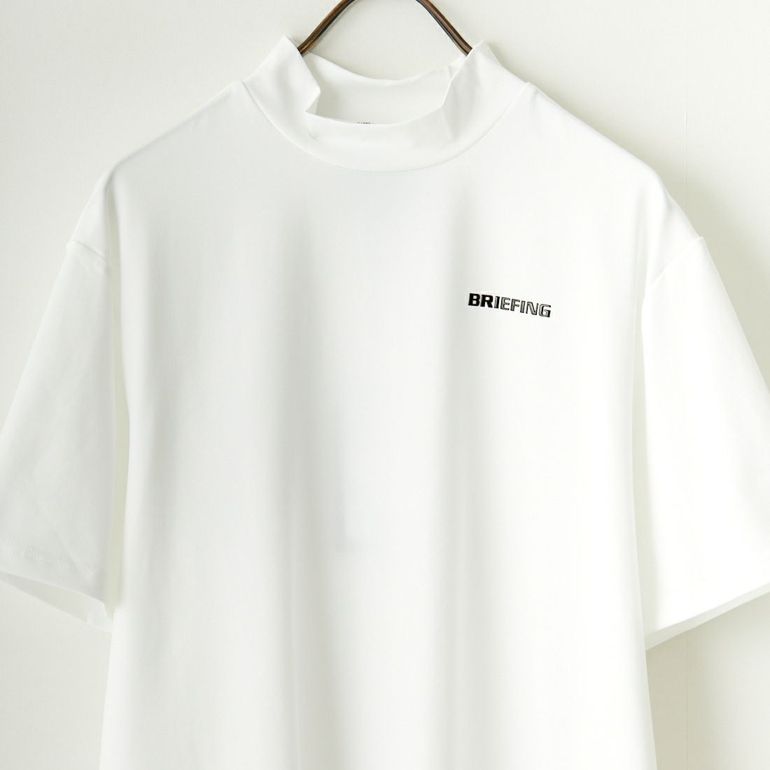 BRIEFING GOLF [ブリーフィング ゴルフ] バックロゴライン ハイネックTシャツ [BRG241M48] 000 WHITE