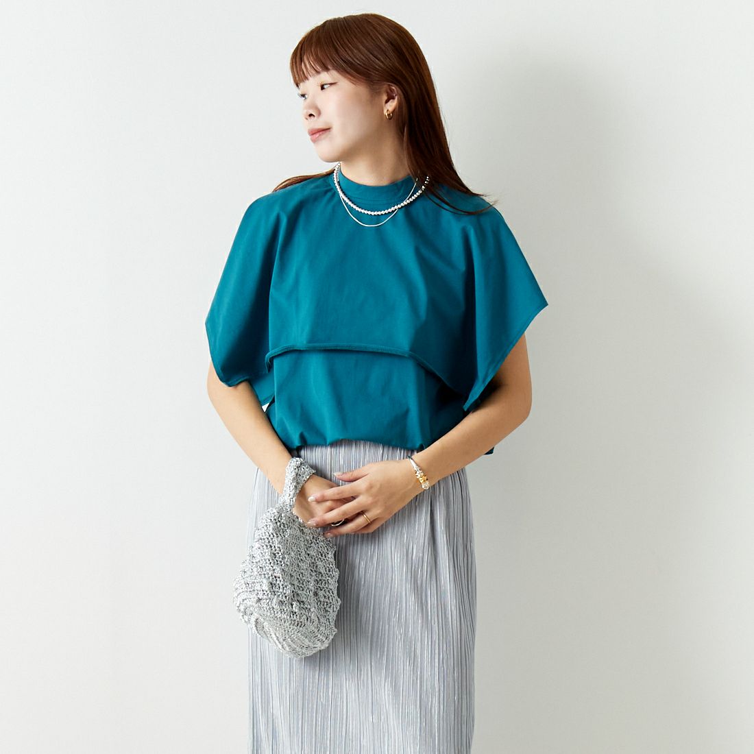 501 ﾌﾞﾙ-&&モデル身長：167cm 着用サイズ：F&&