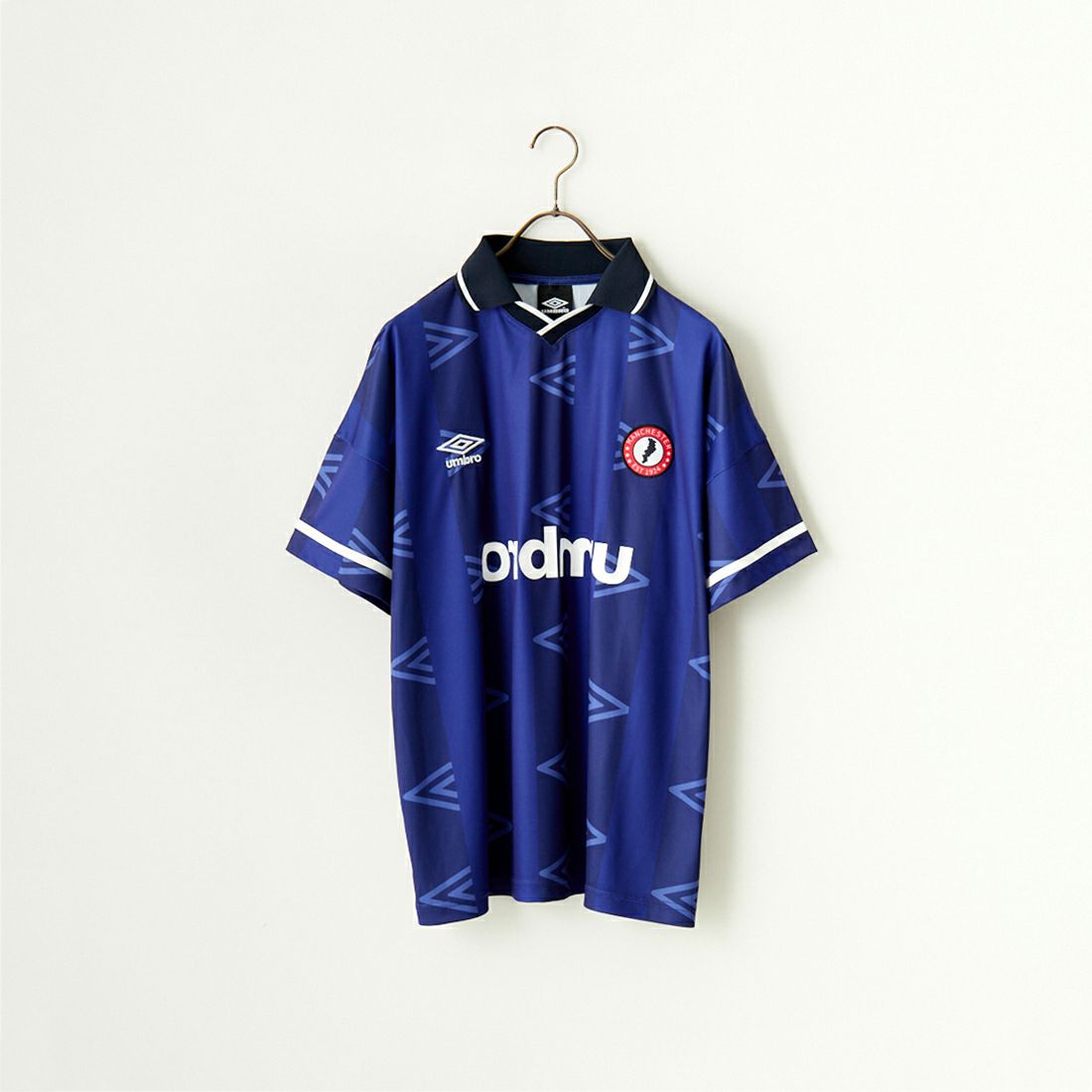 umbro [アンブロ] 別注 総柄プリント ゲームシャツ [UMNK-G0033-JF] NAVY