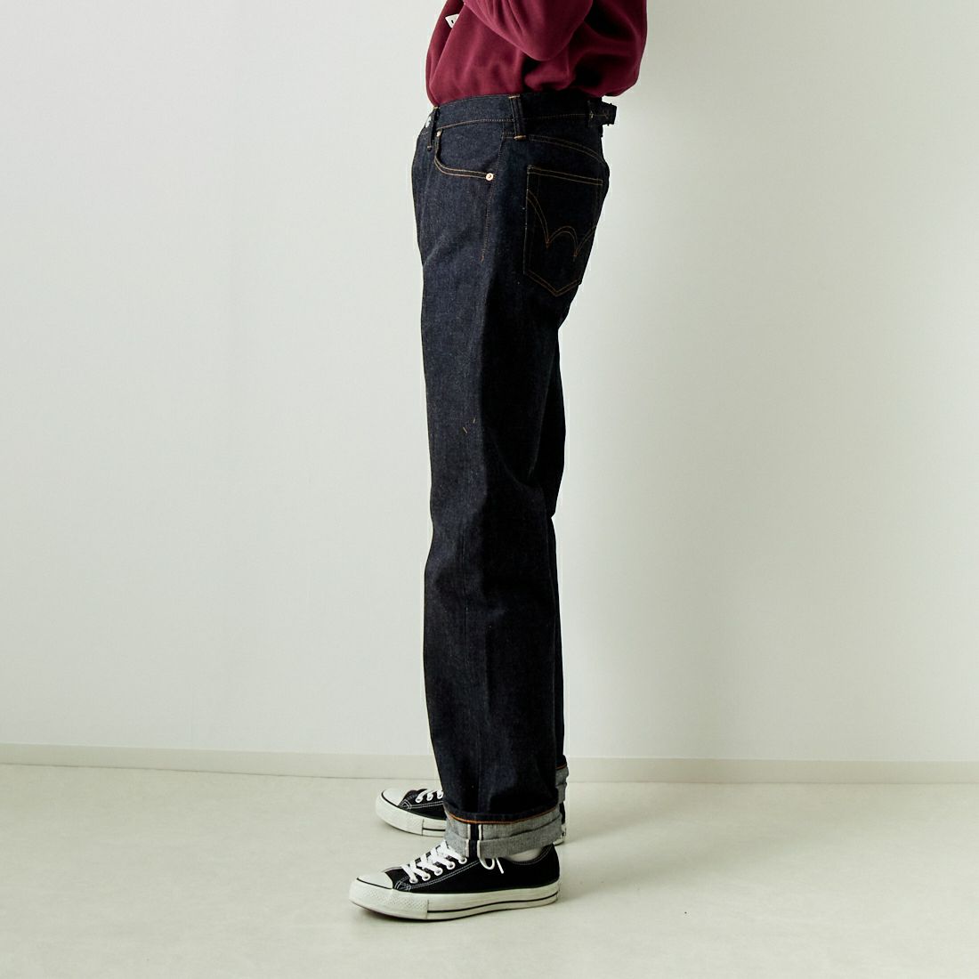 EDWIN [エドウィン] 30周年記念限定 505ヴィンテージデニムパンツ [E50530] 89 NON WAS &&モデル身長：182cm 着用サイズ：30&&