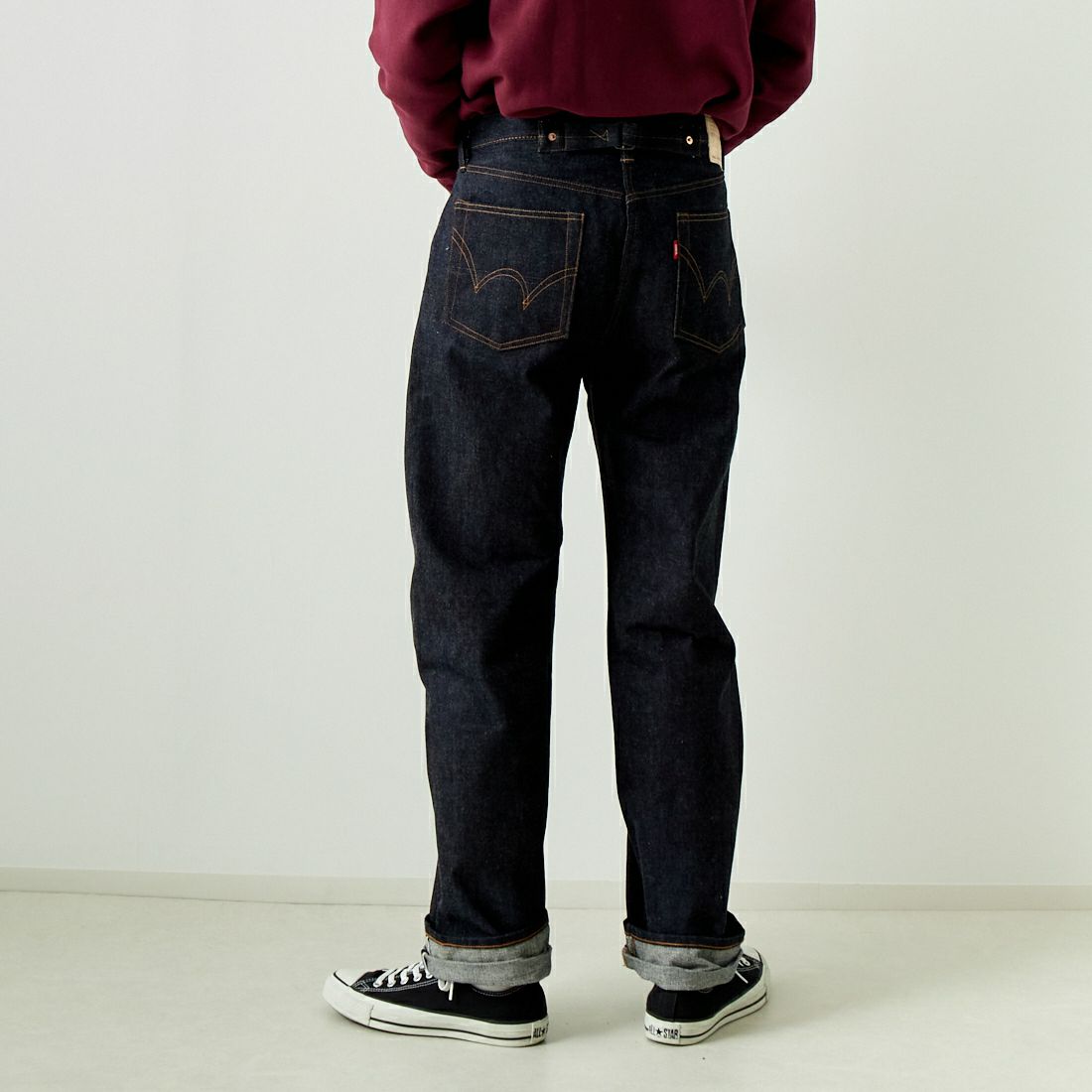EDWIN [エドウィン] 30周年記念限定 505ヴィンテージデニムパンツ [E50530] 89 NON WAS &&モデル身長：182cm 着用サイズ：30&&