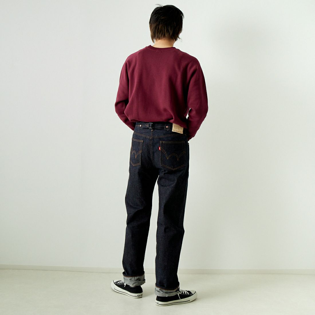 EDWIN [エドウィン] 30周年記念限定 505ヴィンテージデニムパンツ [E50530] 89 NON WAS &&モデル身長：182cm 着用サイズ：30&&