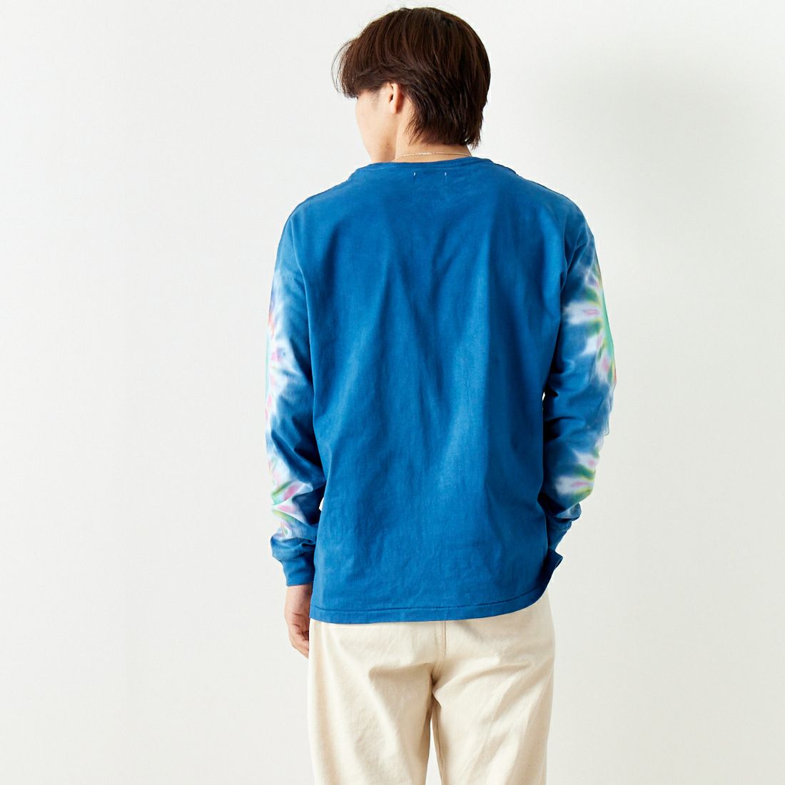 ILL ONE EIGHTY [イル ワンエイティ] タイダイ染めTシャツ [ILL241-28D] TIEDYE &&モデル身長：179cm 着用サイズ：M&&