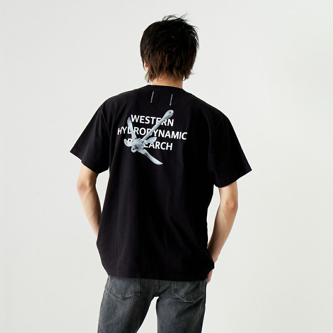 WHR [ダブルエイチアール] ANCHアンカー ショートスリーブTシャツOR TEE [MWHR24S8038-M]