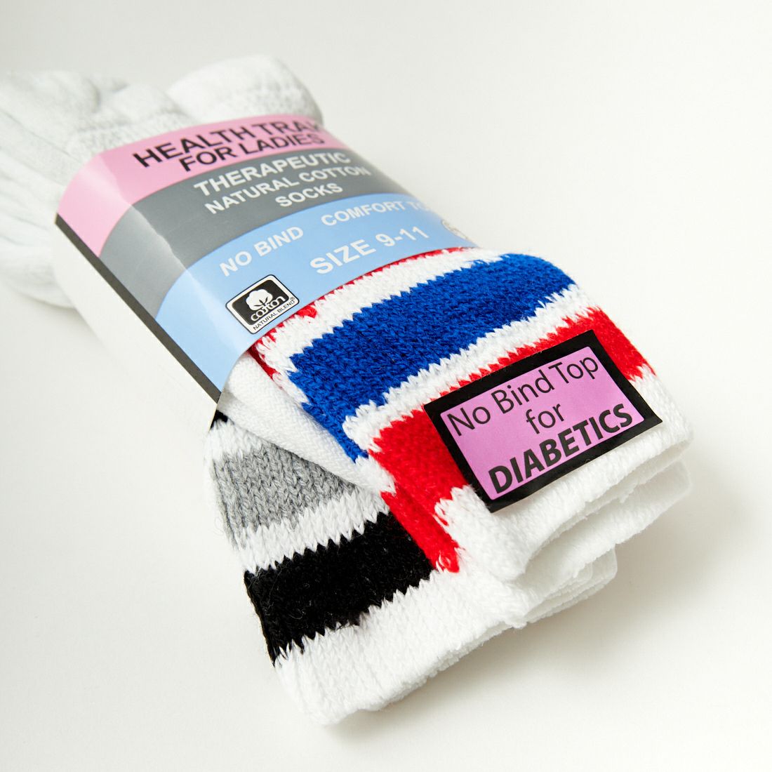 RAILROAD SOCK [レイルロードソック] THERAPEUTIC 2Pラインソックス [RS100036000] BKGY/RDRY