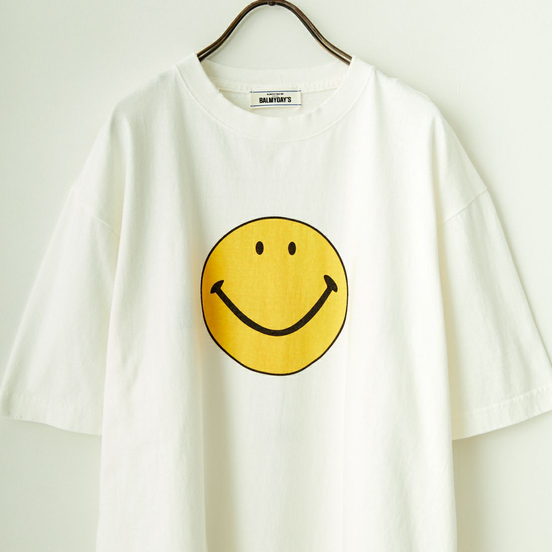 BALMYDAY'S [バルミーデイズ] SMILEY FACE プリントTシャツ [BAL-24SS-06] OFF