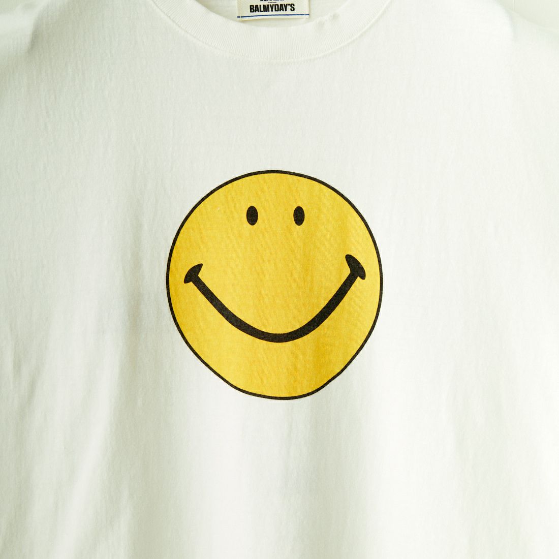 BALMYDAY'S [バルミーデイズ] SMILEY FACE プリントTシャツ [BAL-24SS-06] OFF
