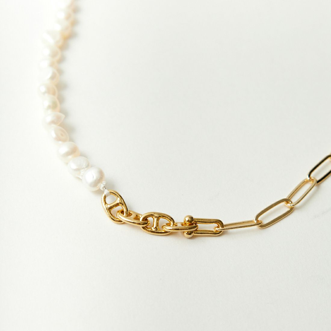EO [イオ] パールミックス チェーンネックレス [EO24SS-02] GOLD
