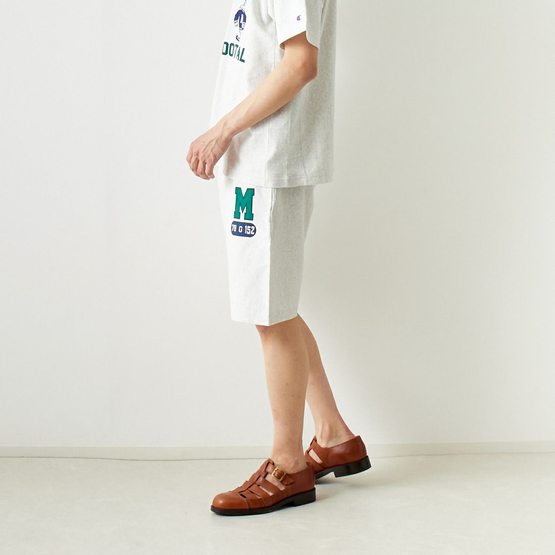 Champion [チャンピオン] リバースウィーブ(R) ショーツ [C3-Z505] 810 ｵｰﾄﾐｰﾙ &&モデル身長：182cm 着用サイズ：L&&