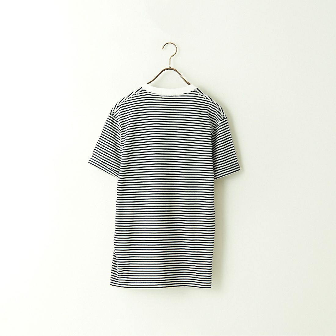 Gymphlex [ジムフレックス] ロールアップスリーブ ロゴ刺繍Tシャツ [J-1155CH] WHT/NVY ST