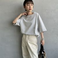 H.LT.GREY&&モデル身長：150cm 着用サイズ：XS&&