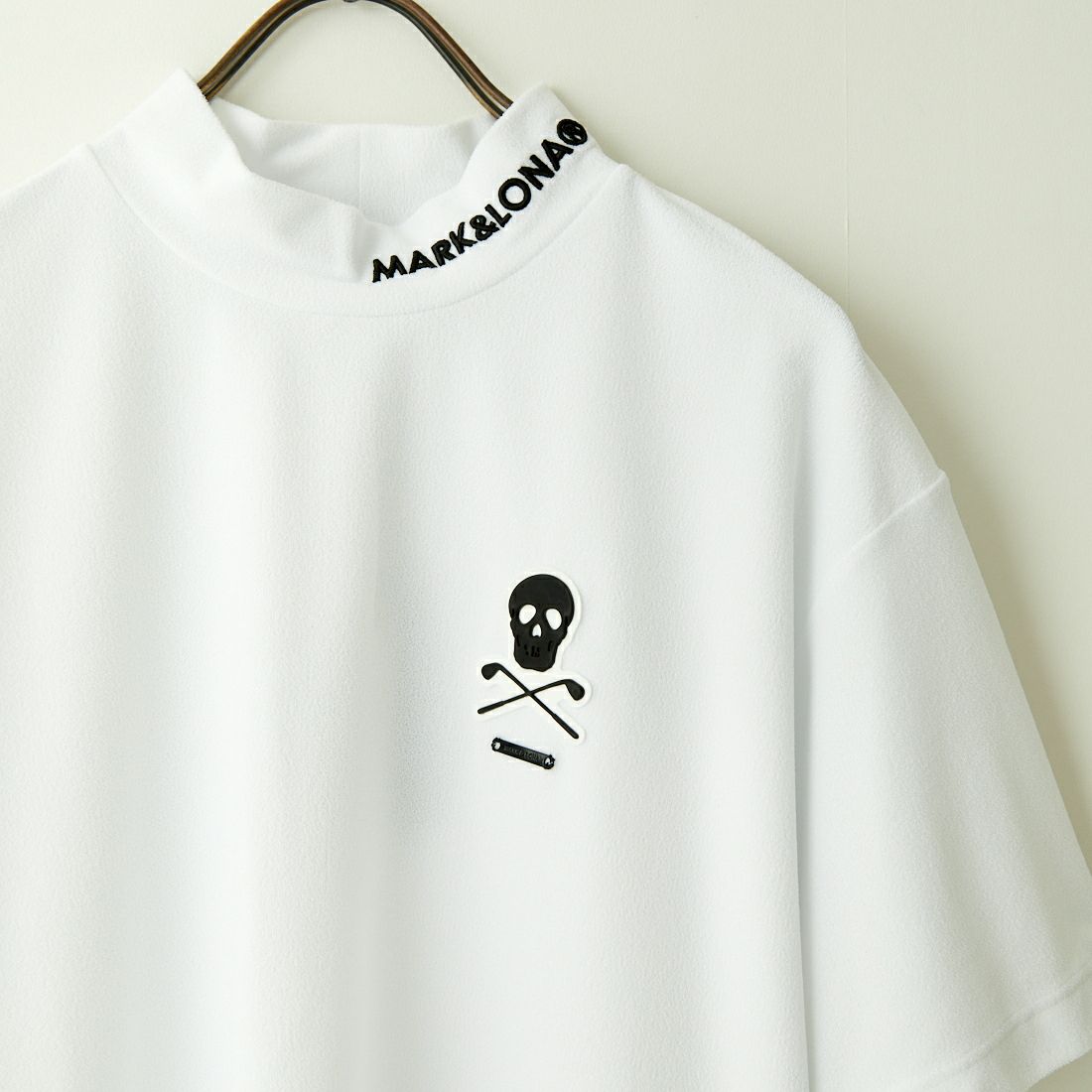 MARK & LONA [マークアンドロナ] モックネックTシャツ [MLM-4A-AA08] WHITE