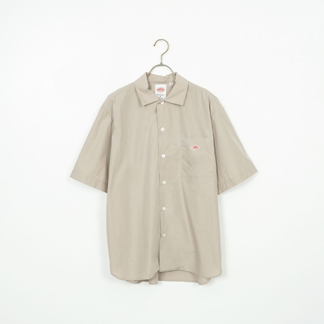 DANTON [ダントン] プレーン ワークシャツ [DT-B0049CPL] GREIGE