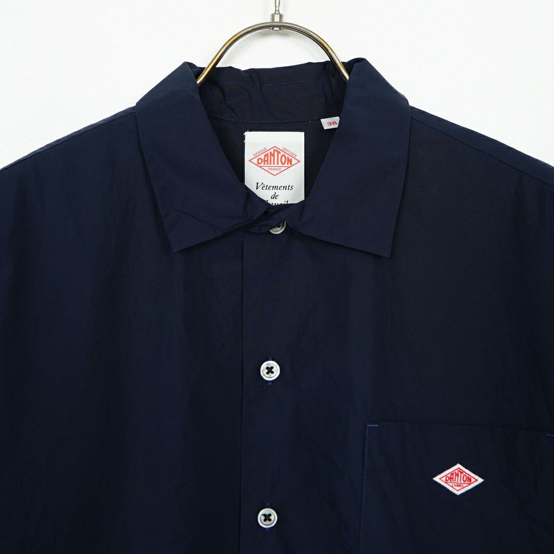 DANTON [ダントン] プレーン ワークシャツ [DT-B0049CPL] NAVY