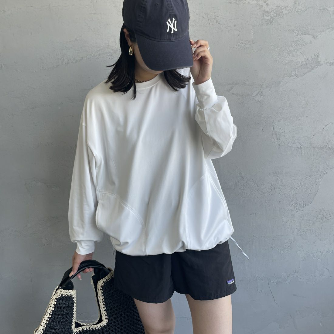 WHITE&&モデル身長：163cm 着用サイズ：M&&