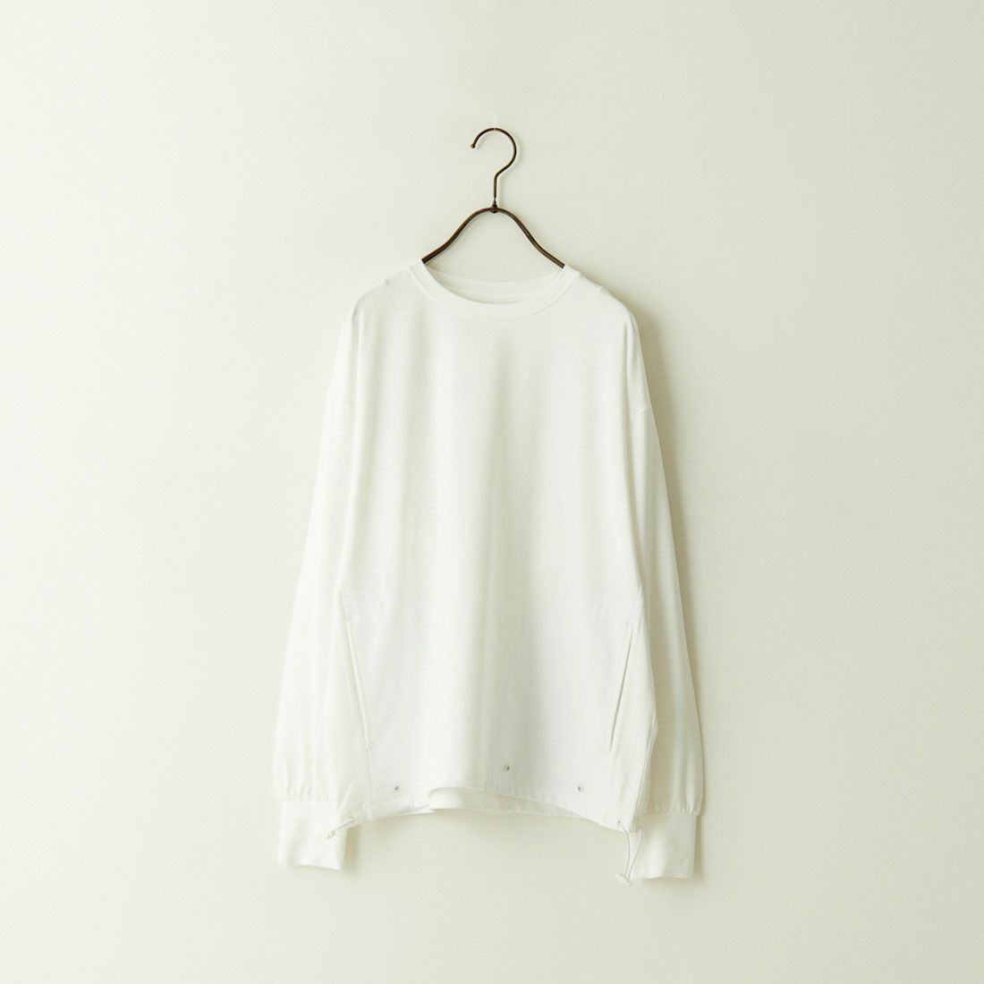 Jeans Factory Clothes [ジーンズファクトリークローズ] 裾ドローコードラッシュガードTシャツ [IN2-CST-4] WHITE