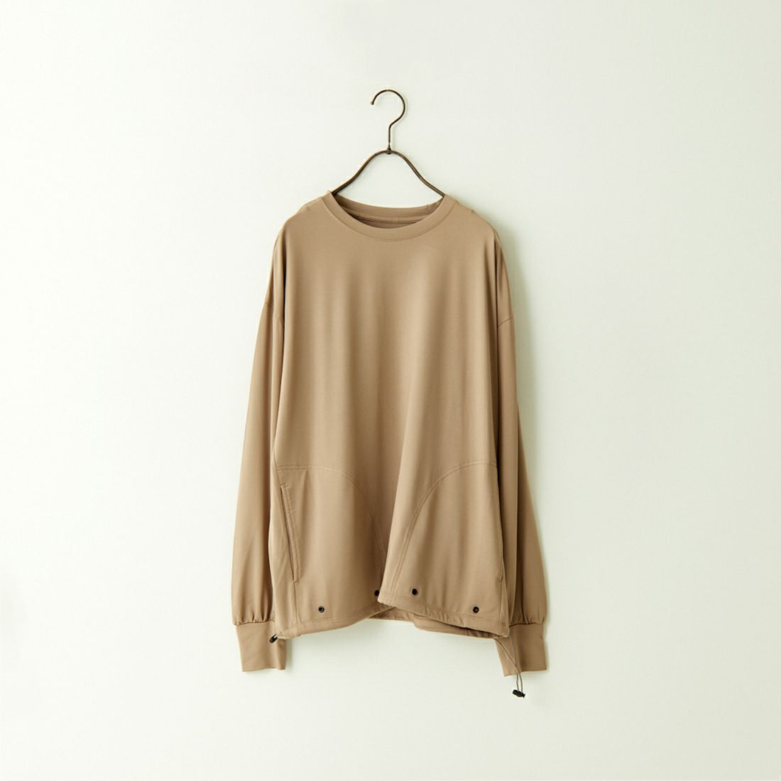 Jeans Factory Clothes [ジーンズファクトリークローズ] 裾ドローコードラッシュガードTシャツ [IN2-CST-4] GREIGE