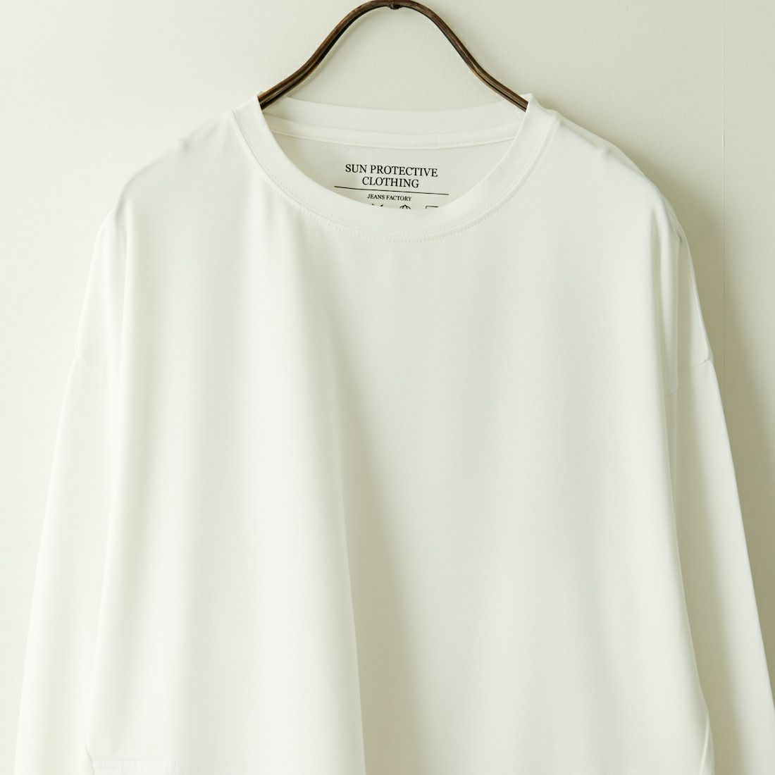 Jeans Factory Clothes [ジーンズファクトリークローズ] 裾ドローコードラッシュガードTシャツ [IN2-CST-4] WHITE