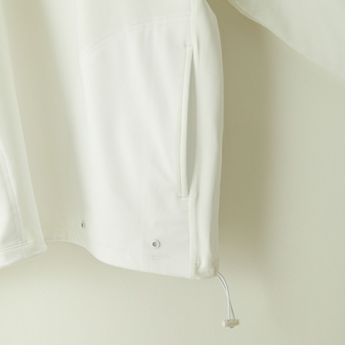 Jeans Factory Clothes [ジーンズファクトリークローズ] 裾ドローコードラッシュガードTシャツ [IN2-CST-4] WHITE