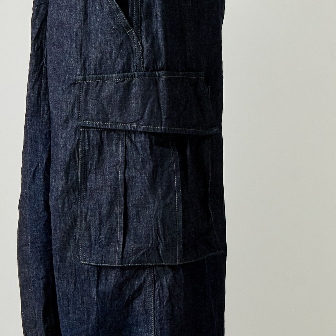 Needles [ニードルズ] 別注 BDUヒザデルデニムパンツ [OT1689-JF] INDIGO&&モデル身長：182cm 着用サイズ：S&&