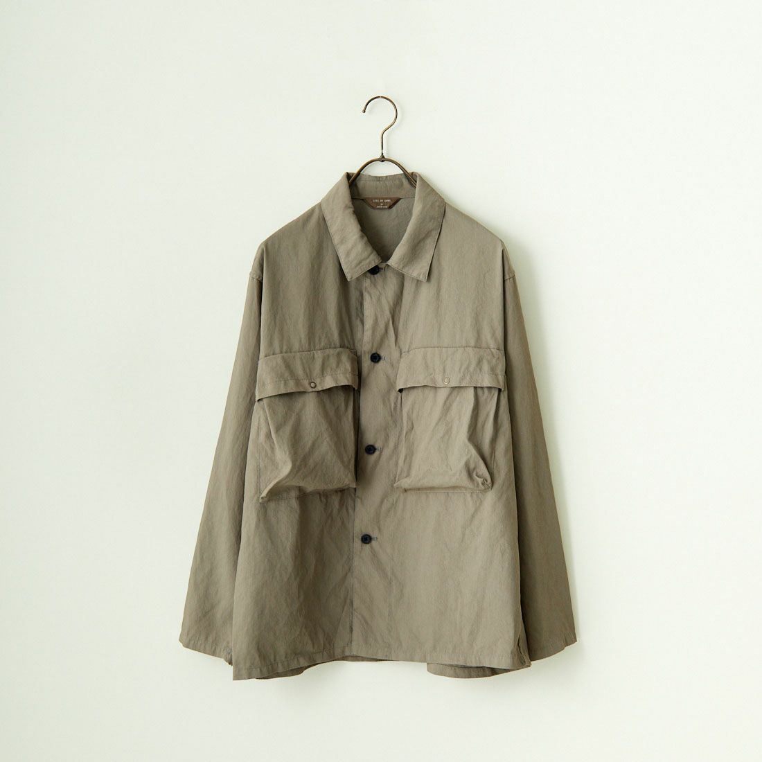 STILL BY HAND [スティルバイハンド] 製品染めシャツジャケット [BL01241] GREIGE