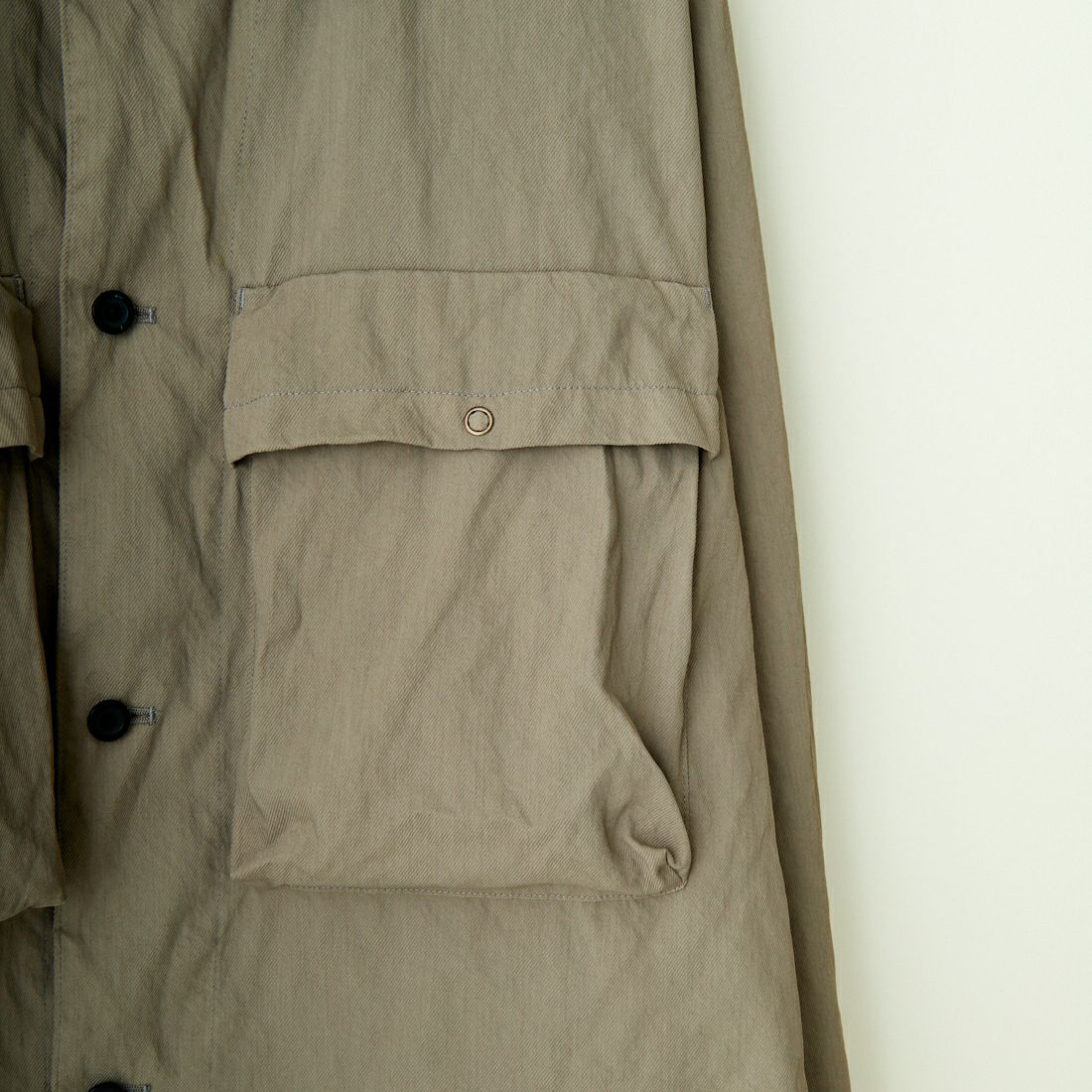 STILL BY HAND [スティルバイハンド] 製品染めシャツジャケット [BL01241] GREIGE