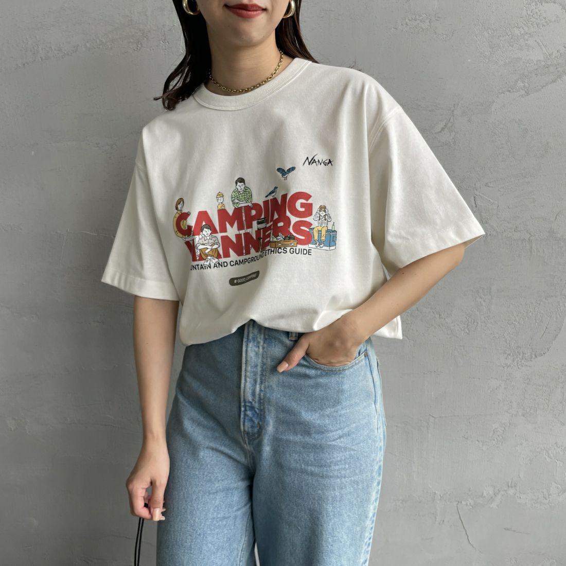 NANGA [ナンガ] エコハイブリッド キャンピングマナーズTシャツ [NW2411-1G802-A]