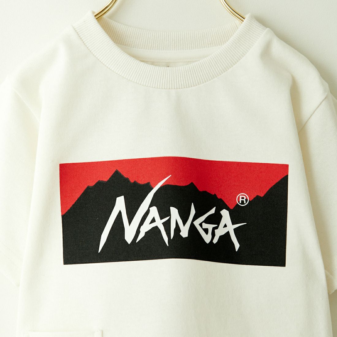 NANGA [ナンガ] エコハイブリット ボックスロゴTシャツ [NW2411-1S700-A] WHT