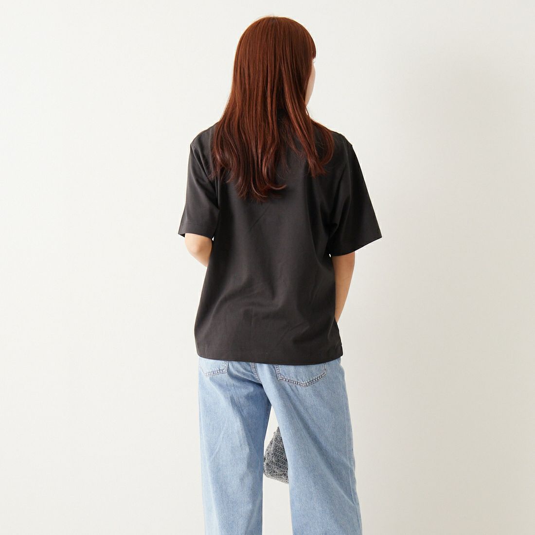 blurhms ROOTSTOCK [ブラームス ルーツストック] スタンダードプリントTシャツ [BROOTS24S33A] 02 INK BLK &&モデル身長：167cm 着用サイズ：0&&