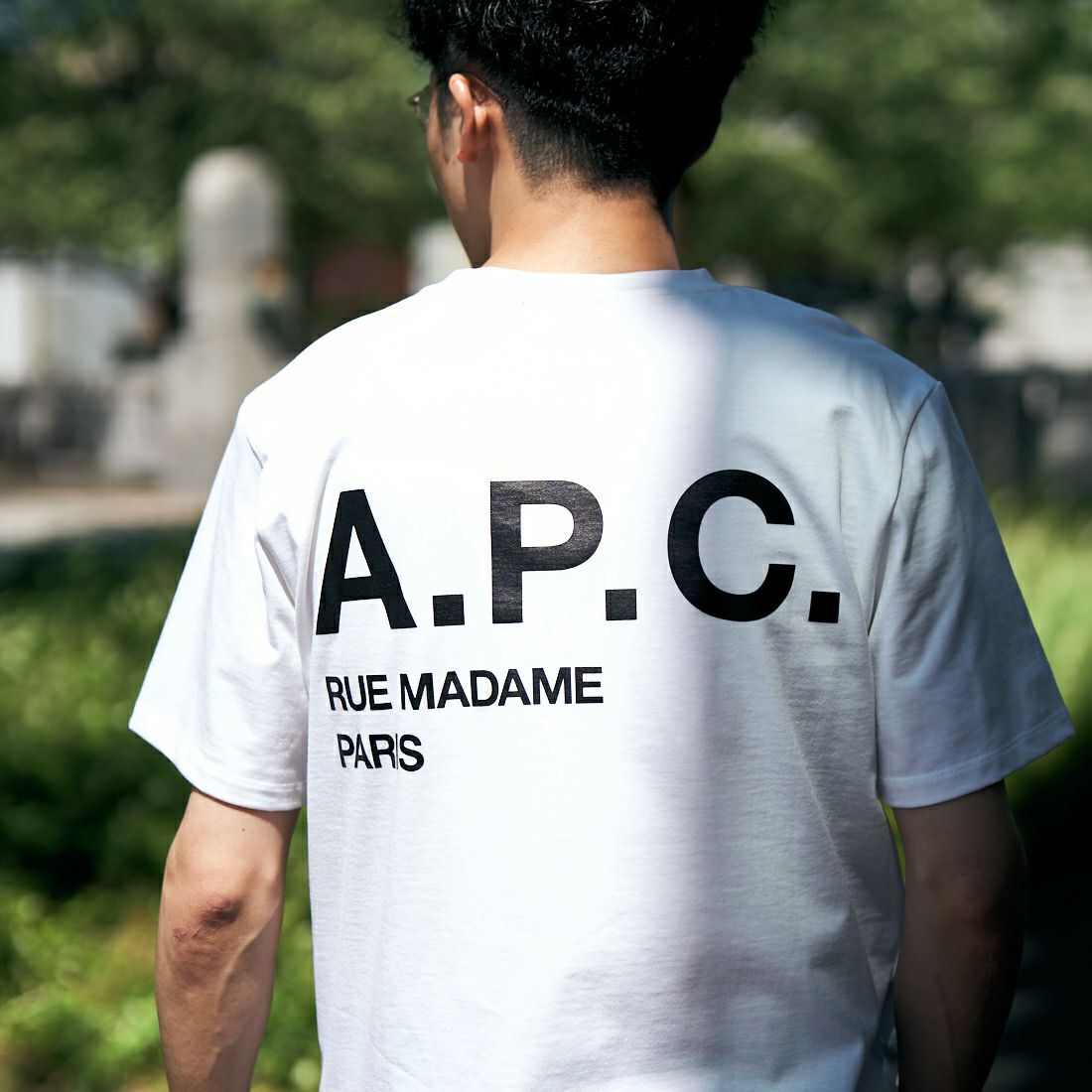 A.P.C. [アー・ペー・セー] 別注 ロゴプリントポケットTシャツ [POCKETLOGO-JF]