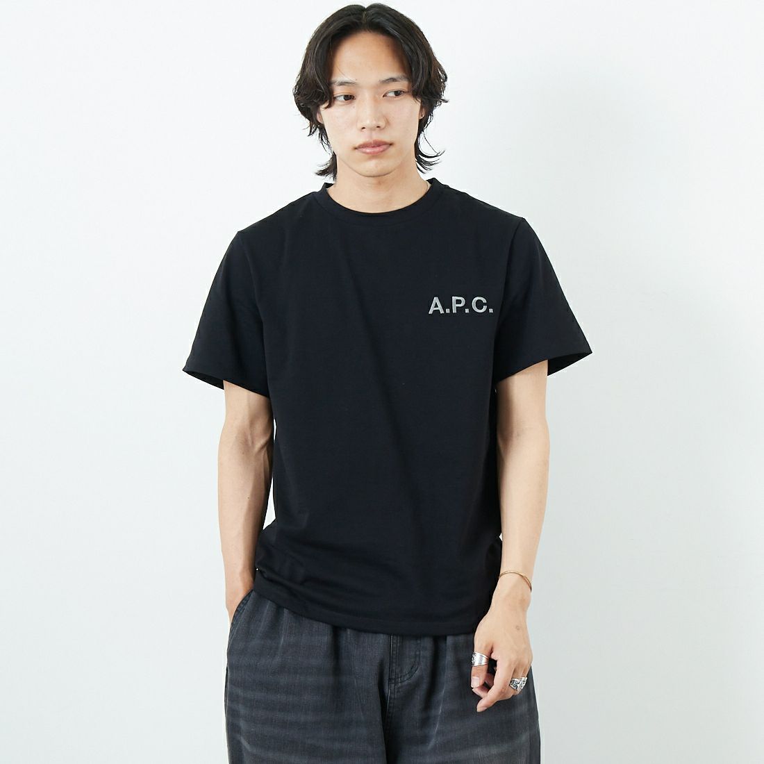 BLK/GRY&&モデル身長：179cm 着用サイズ：L&&