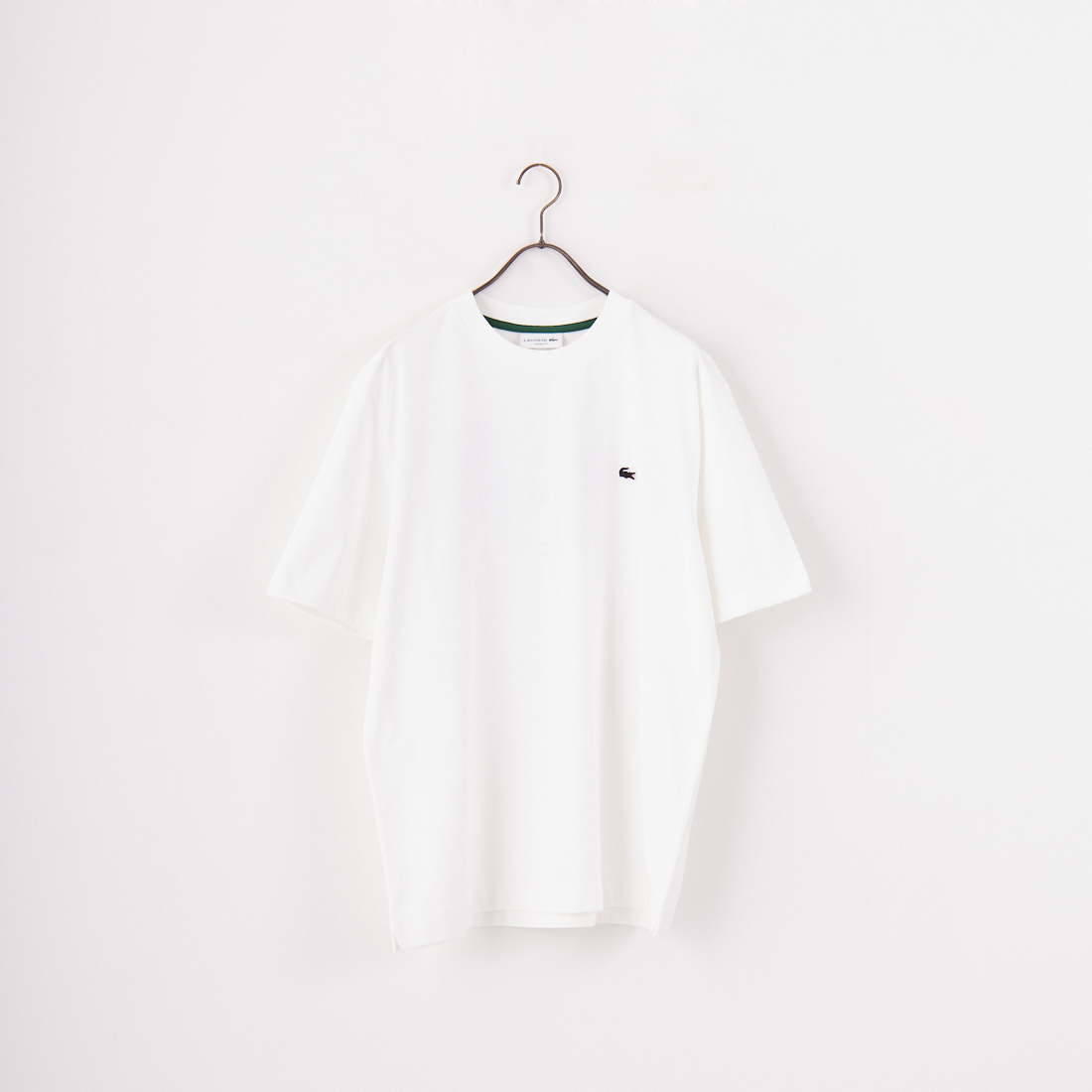 LACOSTE [ラコステ] バックプリントベーシックTシャツ [TH4705] 70V WHITE
