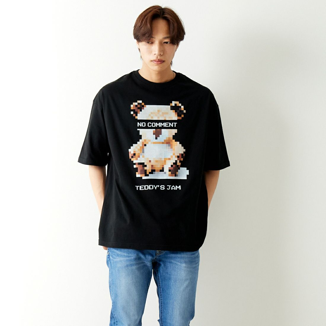 BLACK&&モデル身長：179cm 着用サイズ：L&&