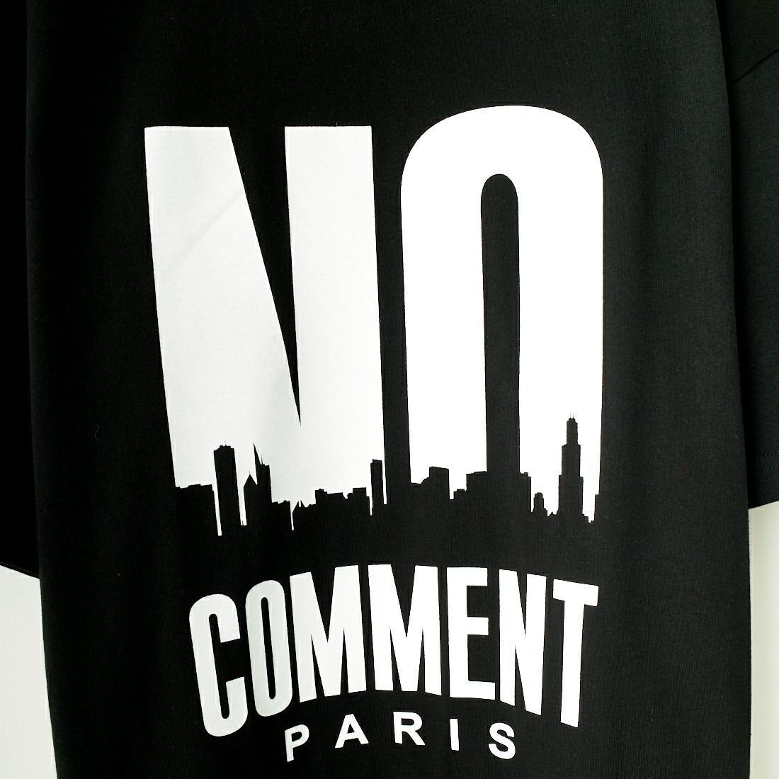 NO COMMENT PARIS [ノーコメントパリ] ショートスリーブ ビッグロゴTシャツ [NC-OT0035] BLACK