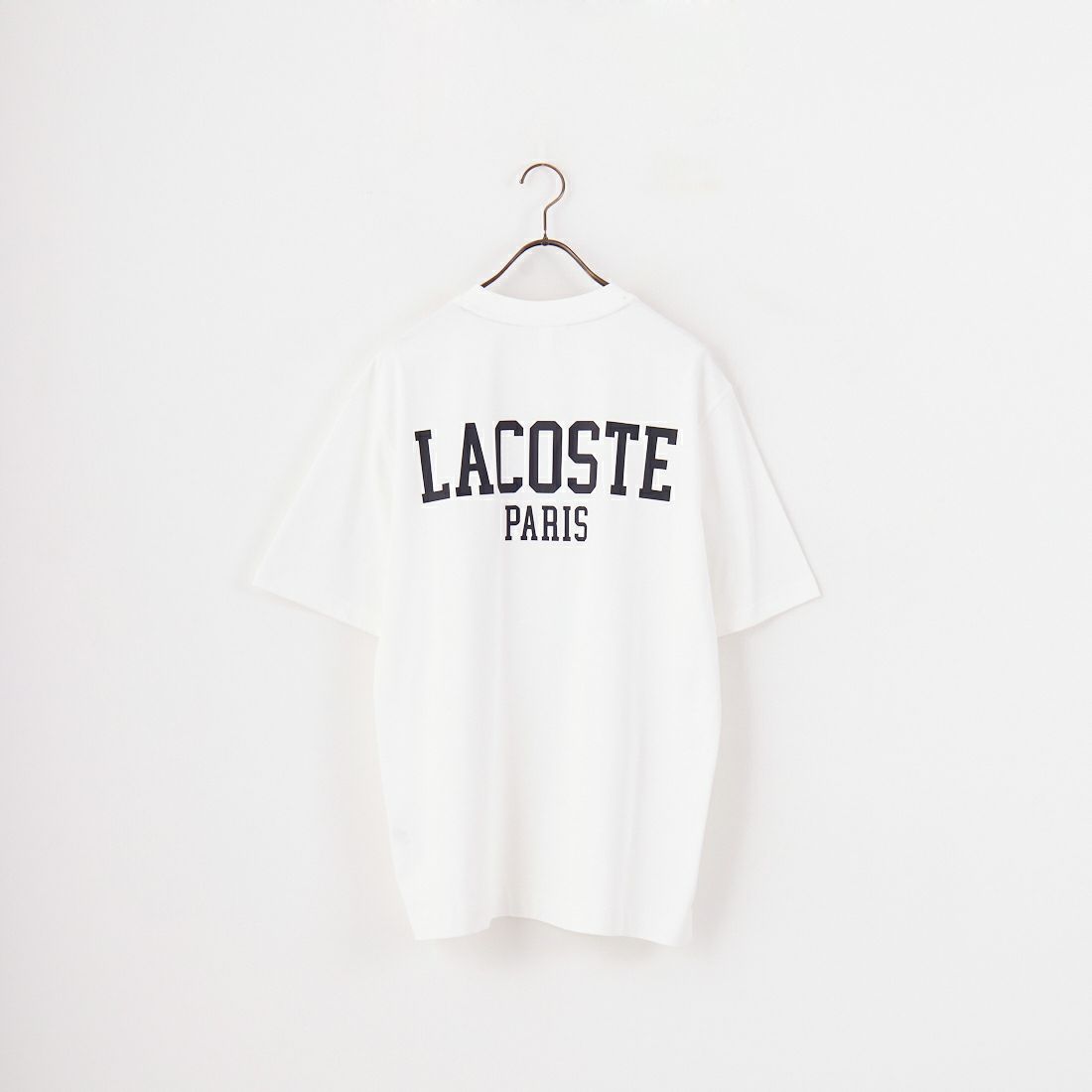 LACOSTE [ラコステ] バックプリントベーシックTシャツ [TH4705] 70V WHITE
