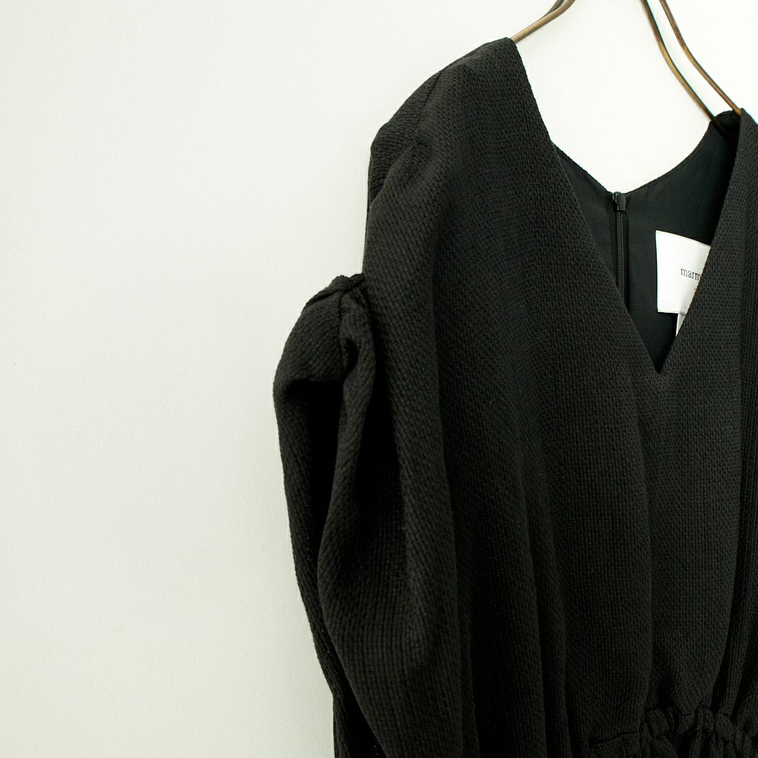 marmors [マルモア] オリジナルリーフプリントワンピース [0224204039] BLACK