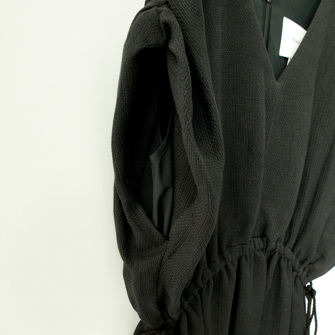 marmors [マルモア] オリジナルリーフプリントワンピース [0224204039] BLACK