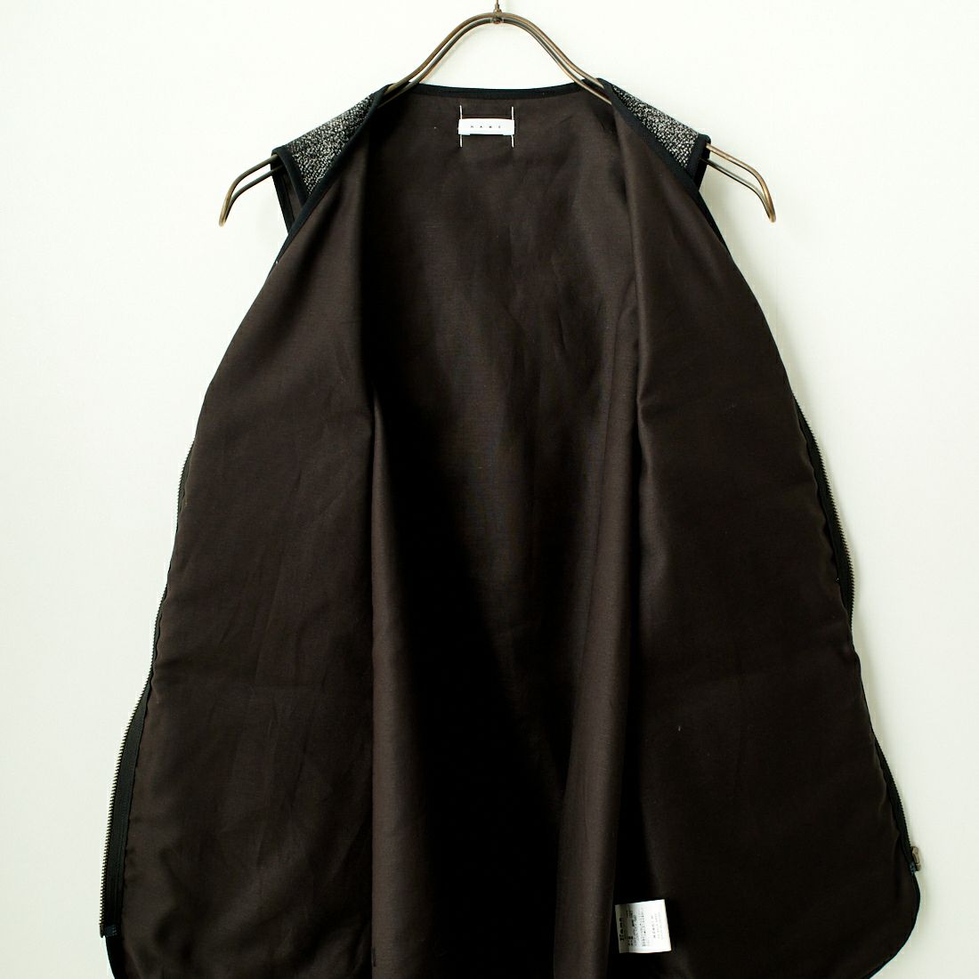 Name. [ネーム] フランネルフォトグラファーベスト [NMVE-002C] BLACK