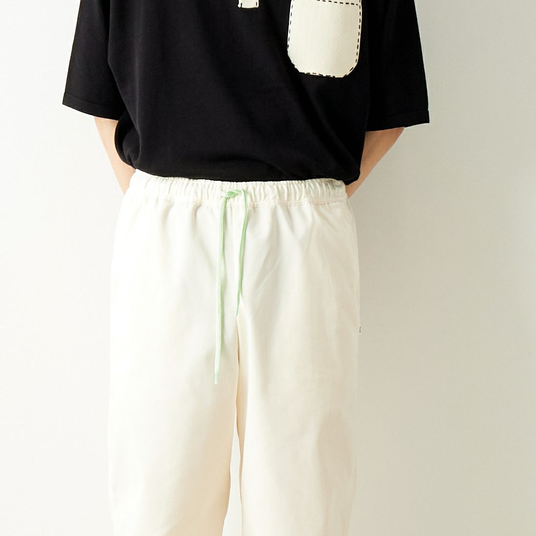 ERICK HUNTER [エリックハンター] リヴィジョン ワイドフィットパンツ [EH100001000] OFF WHITE