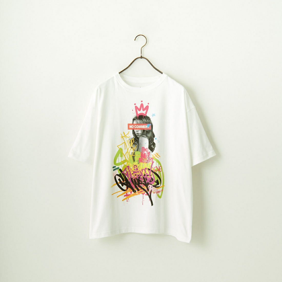NO COMMENT PARIS [ノーコメントパリ] ショートスリーブ プリントTシャツ [NC-OT0049] WHITE