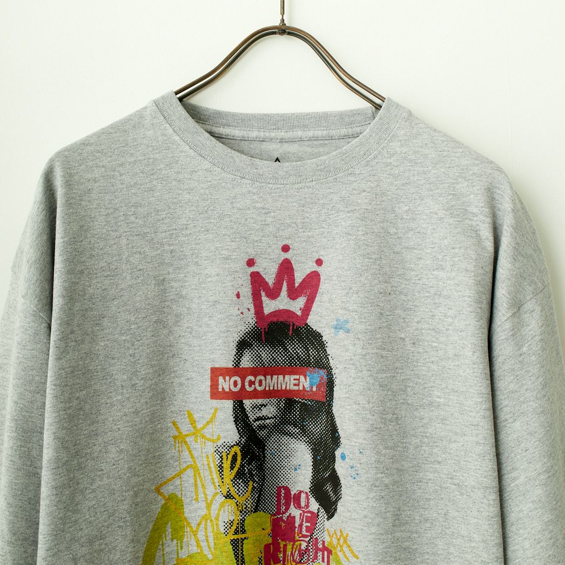 NO COMMENT PARIS [ノーコメントパリ] ショートスリーブ プリントTシャツ [NC-OT0049] GRAY