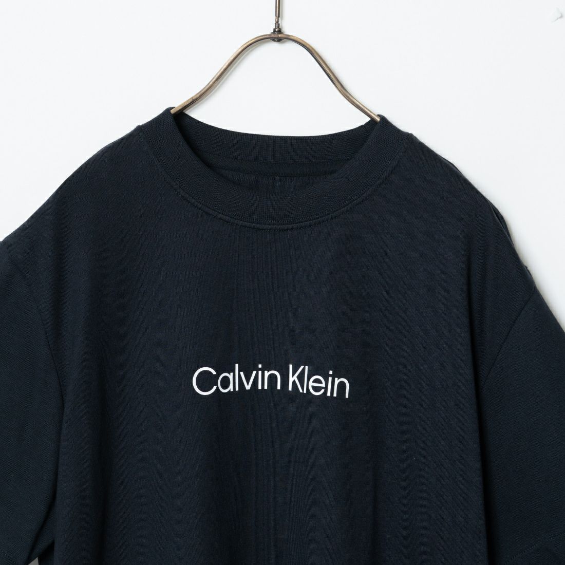 Calvin Klein [カルバンクライン] ロゴプリントボクシーTシャツ [40WH113] BAE
