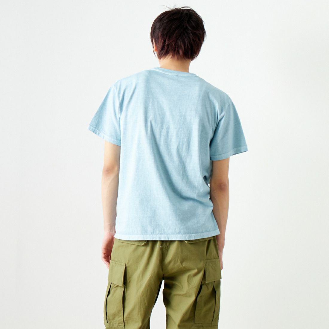 Good On [グッドオン] ショートスリーブポケットTシャツ [GOST0903P] P-SODA &&モデル身長：182cm 着用サイズ：L&&