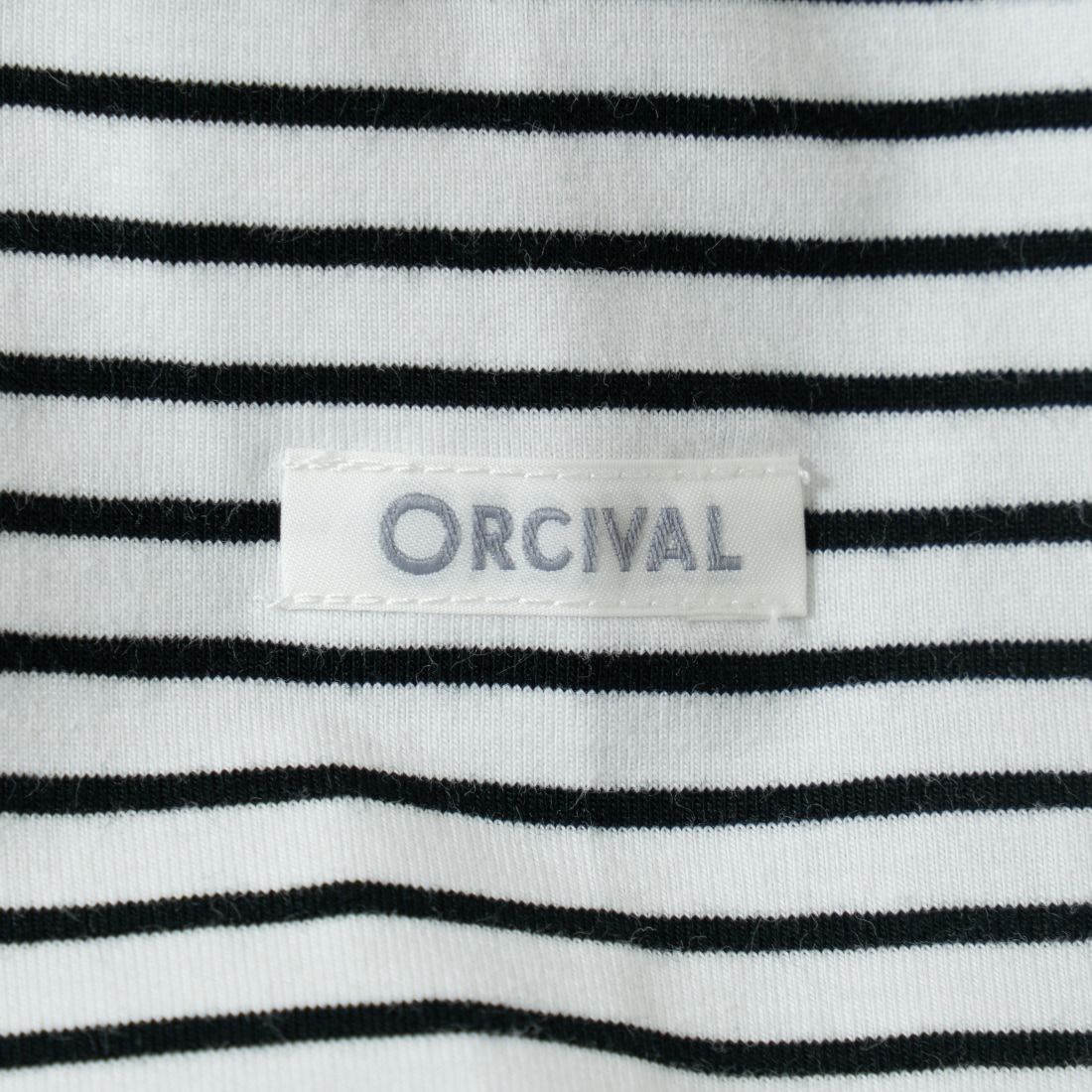 ORCIVAL [オーシバル] クルーネックボーダーTシャツ [OR-C0337CCF] WHITE/BLK