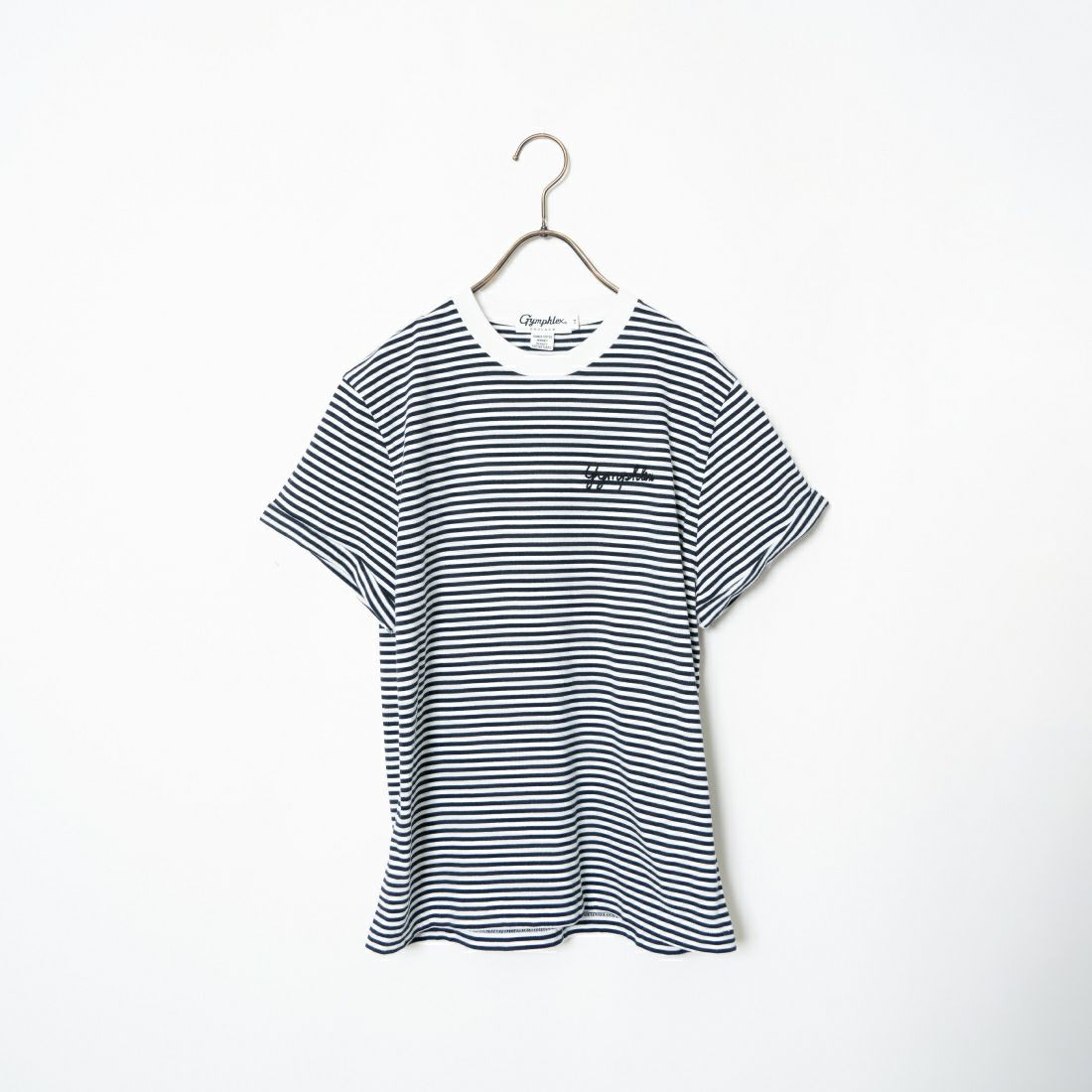 Gymphlex [ジムフレックス] ロールアップスリーブ ロゴ刺繍Tシャツ [J-1155CH]