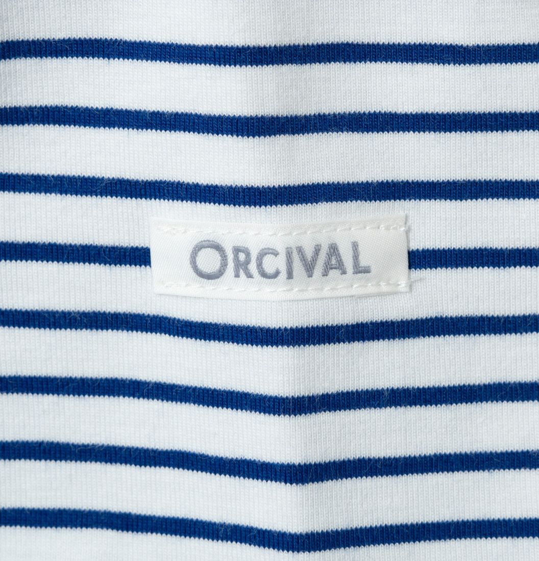 ORCIVAL [オーシバル] クルーネックボーダーTシャツ [OR-C0338CCF] WHITE/BLUE